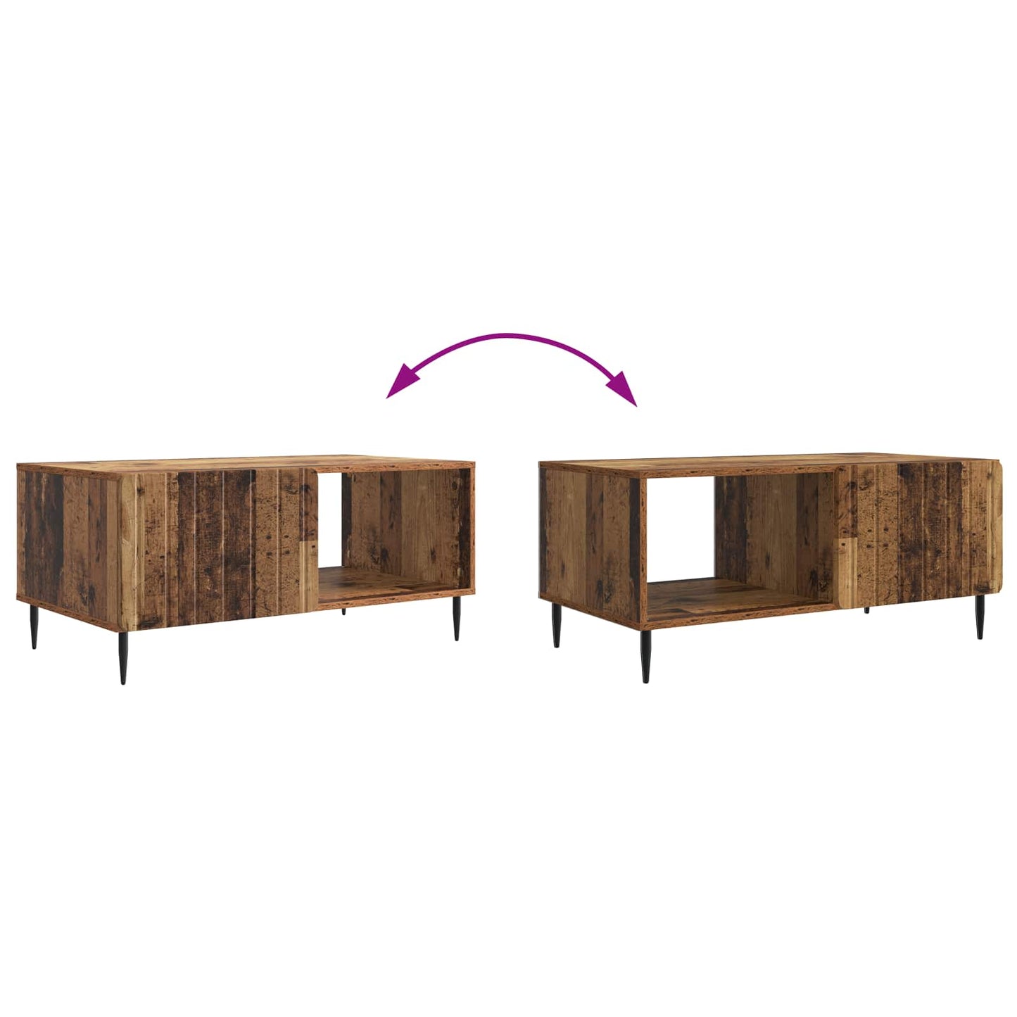 Tavolino da salotto Legno antico 90 x 50 x 40 cm | homemem39