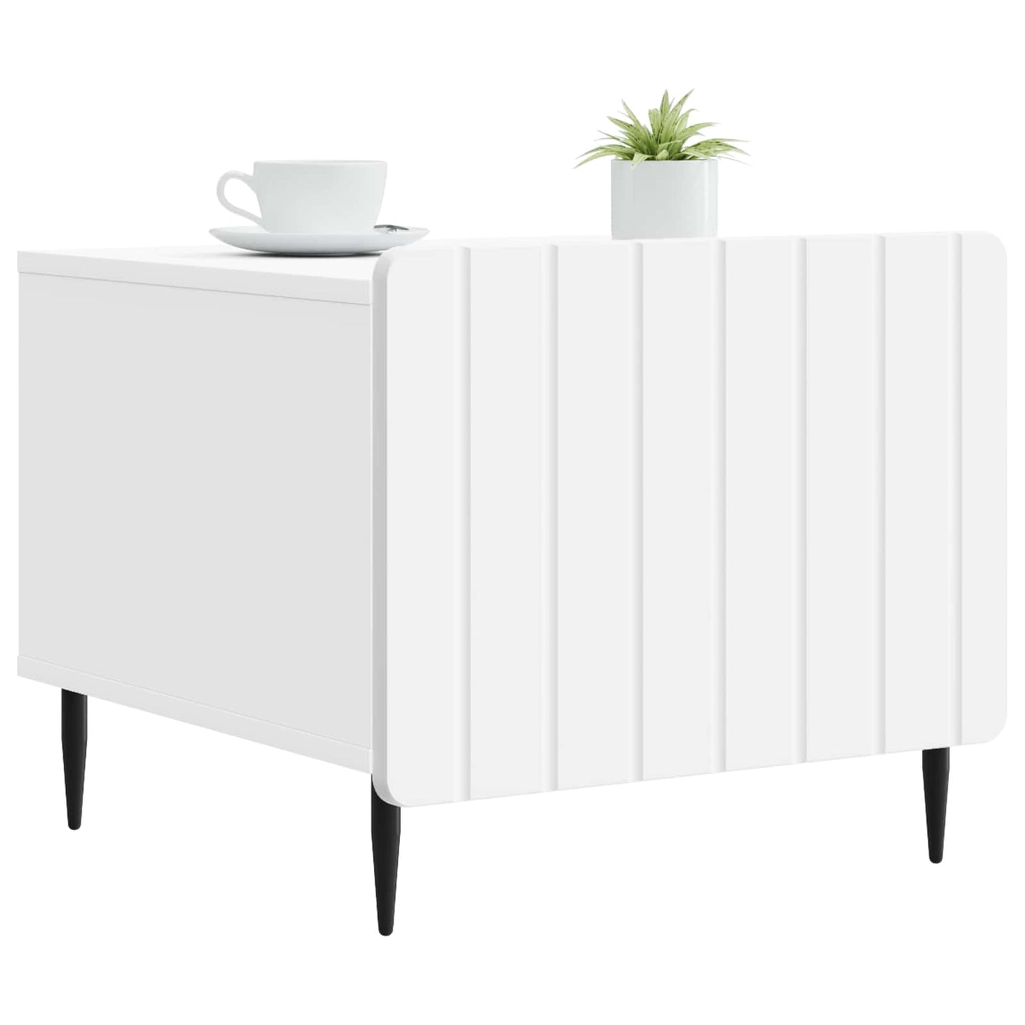 Tavolino da salotto Bianco 49 x 50 x 42 cm Legno ingegnerizzato | homemem39