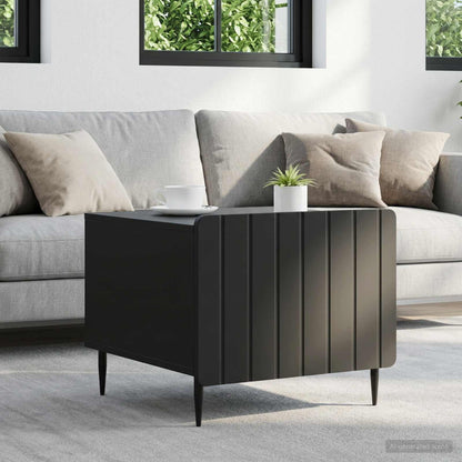 Tavolino da salotto Nero 49 x 50 x 42 cm Legno ingegnerizzato