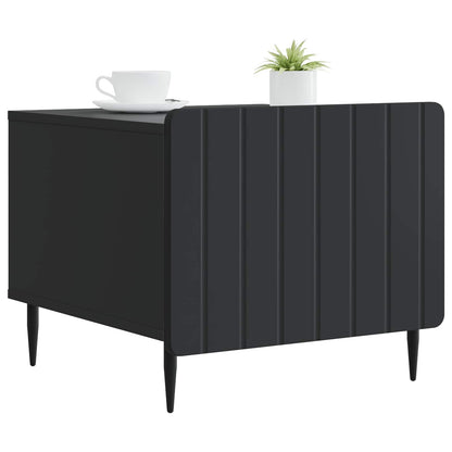 Tavolino da salotto Nero 49 x 50 x 42 cm Legno ingegnerizzato