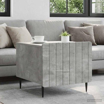 Tavolino da salotto con cassetto Grigio Cemento 49 x 50 x 42 cm