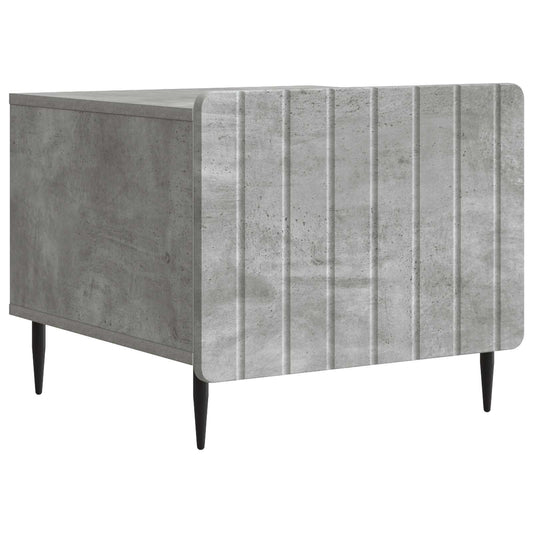 Tavolino da salotto con cassetto Grigio Cemento 49 x 50 x 42 cm | homemem39