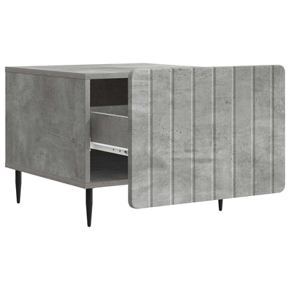 Tavolino da salotto con cassetto Grigio Cemento 49 x 50 x 42 cm