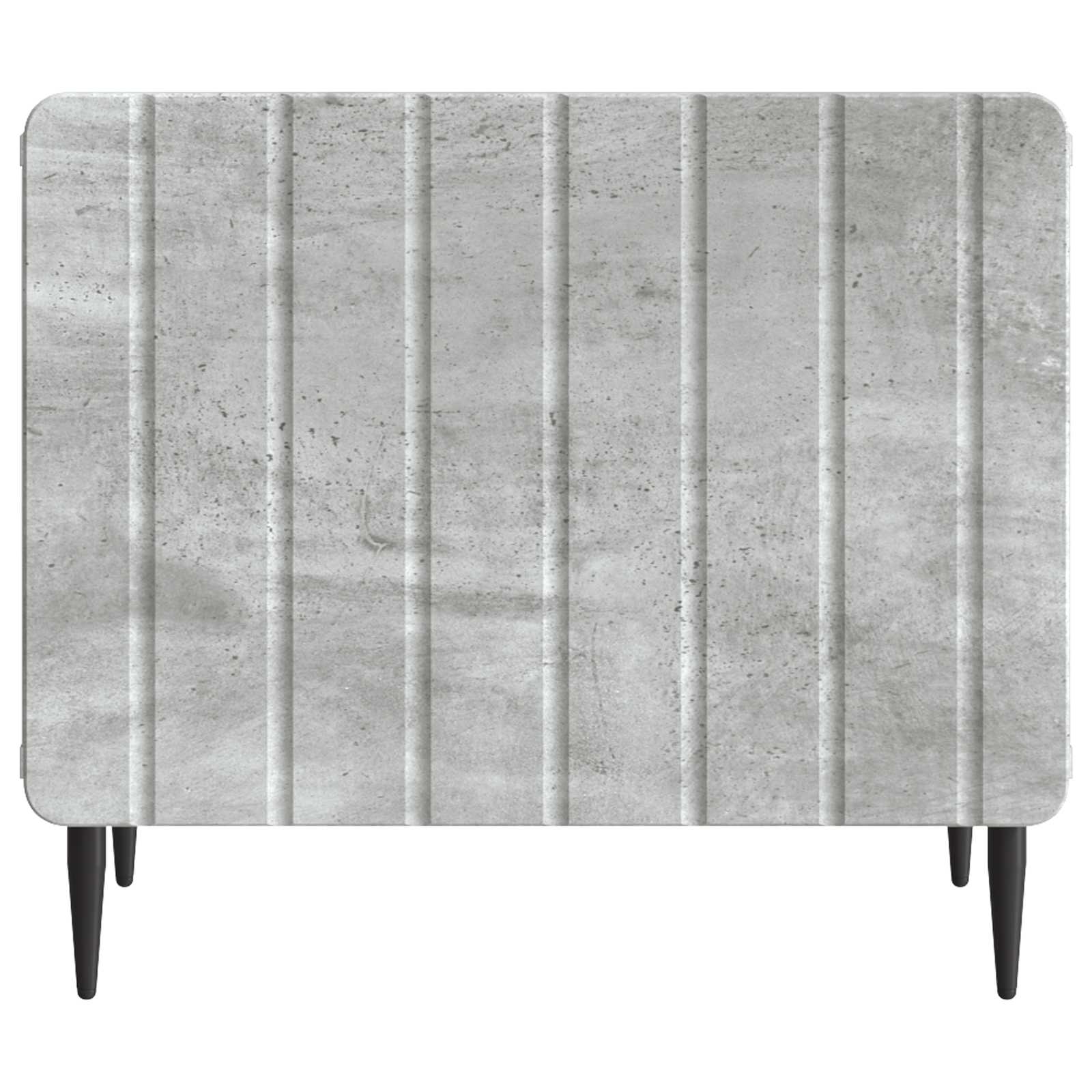 Tavolino da salotto con cassetto Grigio Cemento 49 x 50 x 42 cm | homemem39