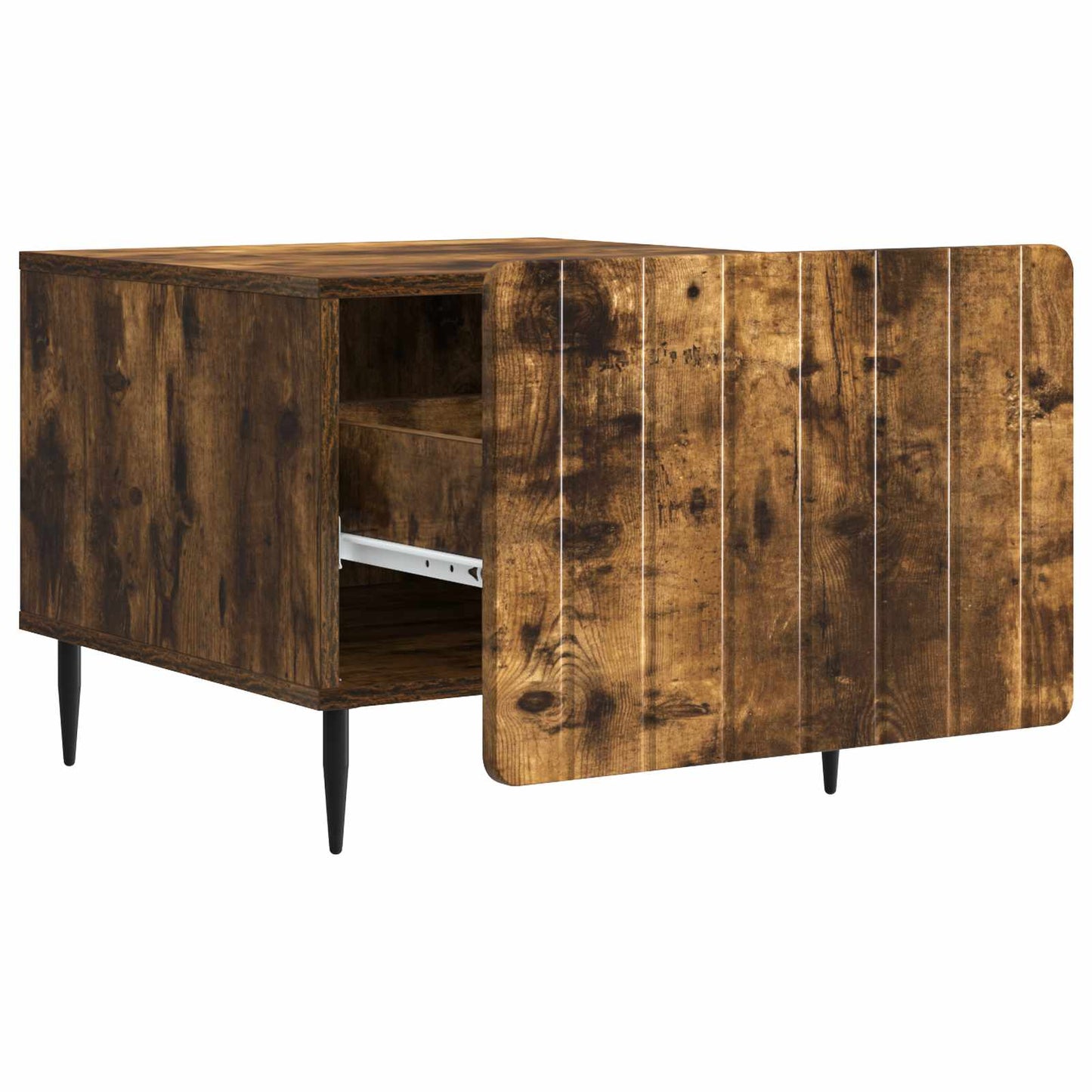 Tavolino da salotto con cassetto Rovere Fumo 49 x 50 x 42 cm
