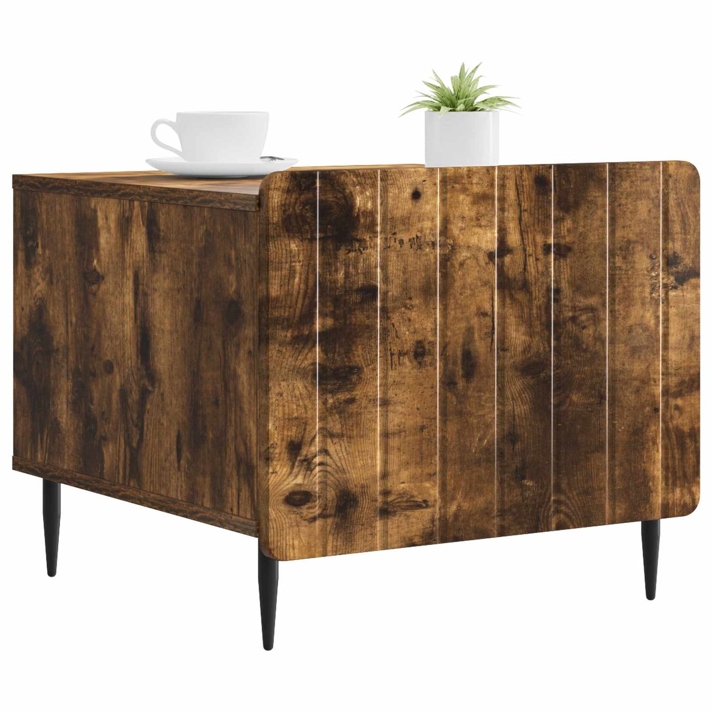 Tavolino da salotto con cassetto Rovere Fumo 49 x 50 x 42 cm