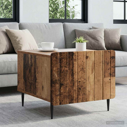Tavolino da salotto con cassetto Legno antico 49 x 50 x 42 cm