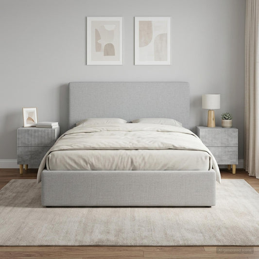 Armadio da Notte 2 pcs Grigio Cemento 43 x 34,5 x 48 cm