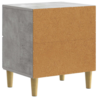 Armadio da Notte 2 pcs Grigio Cemento 43 x 34,5 x 48 cm | homemem39