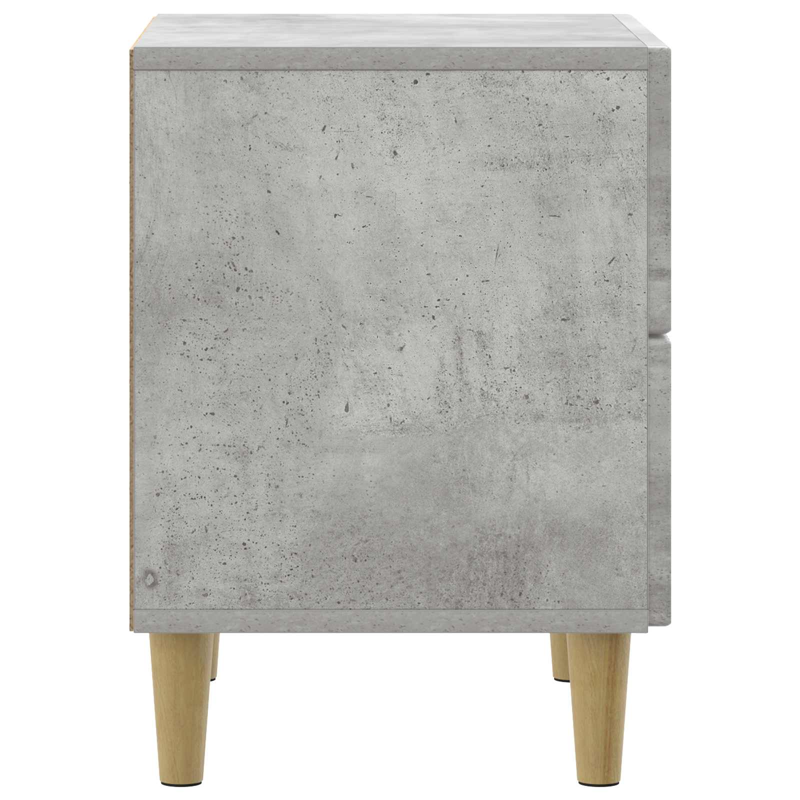 Armadio da Notte 2 pcs Grigio Cemento 43 x 34,5 x 48 cm | homemem39