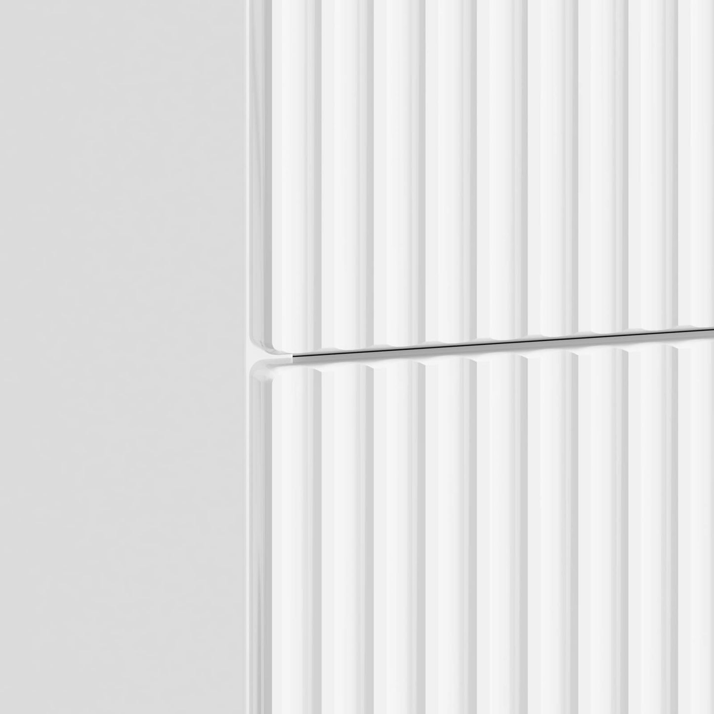 Armadio da Notte con cassetto Bianco Lucido 43 x 34,5 x 48 cm | homemem39