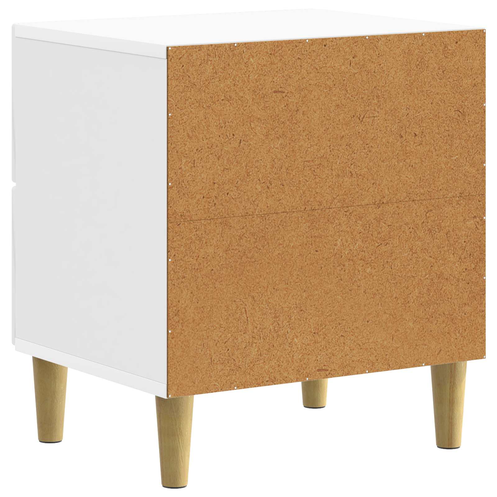 Armadio da Notte con cassetto Bianco Lucido 43 x 34,5 x 48 cm | homemem39