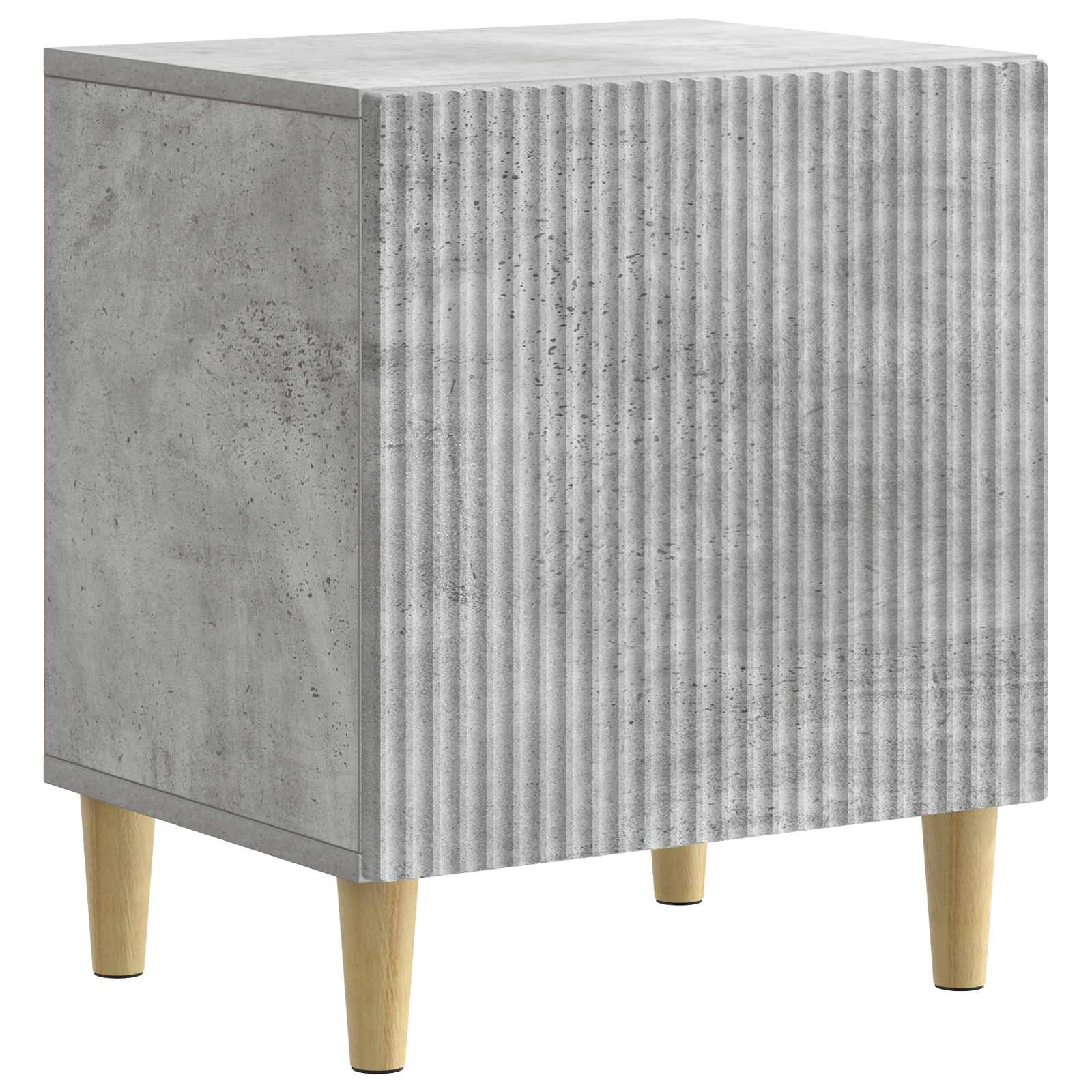 Armadio da Notte Grigio Cemento 43 x 34,5 x 50 cm | homemem39