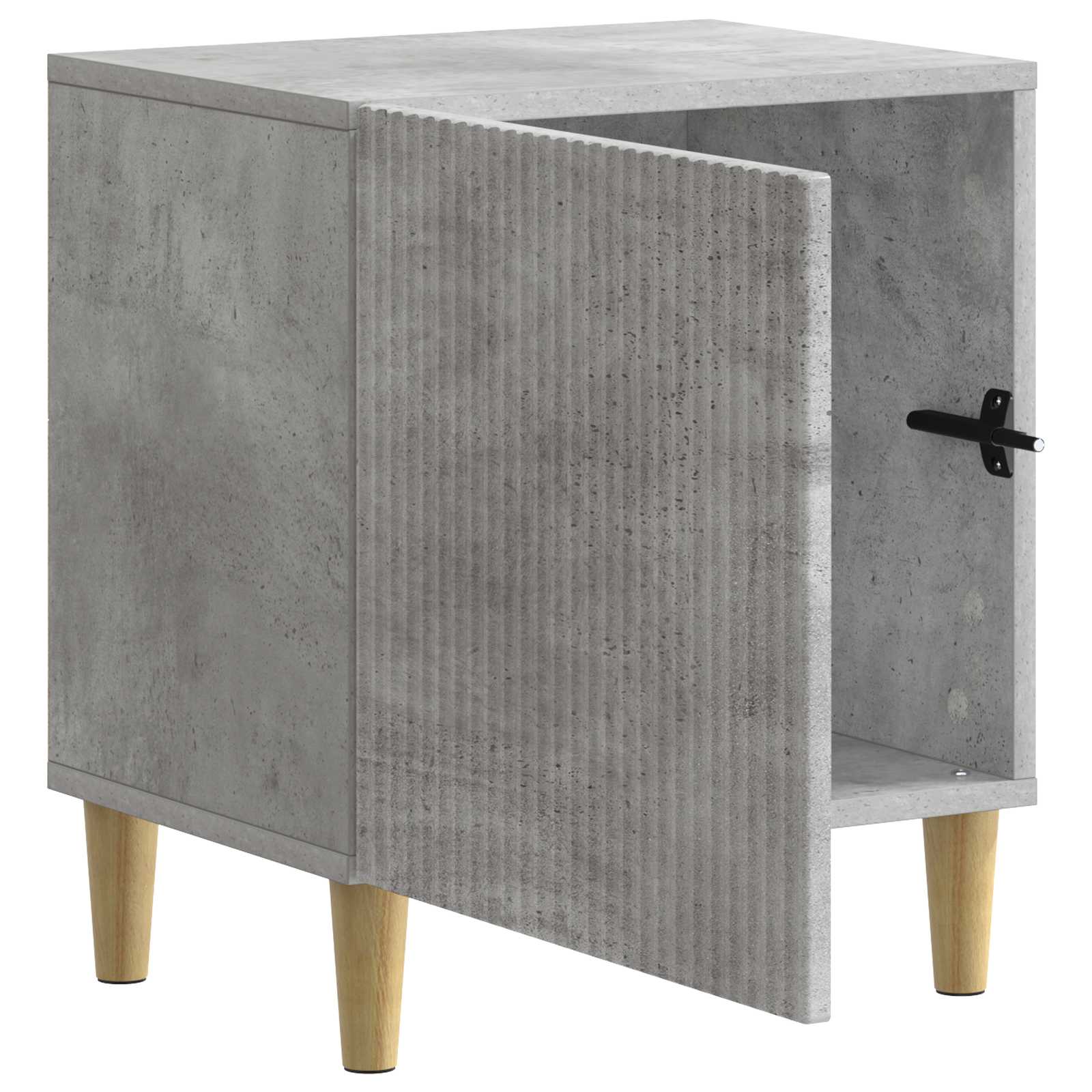 Armadio da Notte Grigio Cemento 43 x 34,5 x 50 cm | homemem39