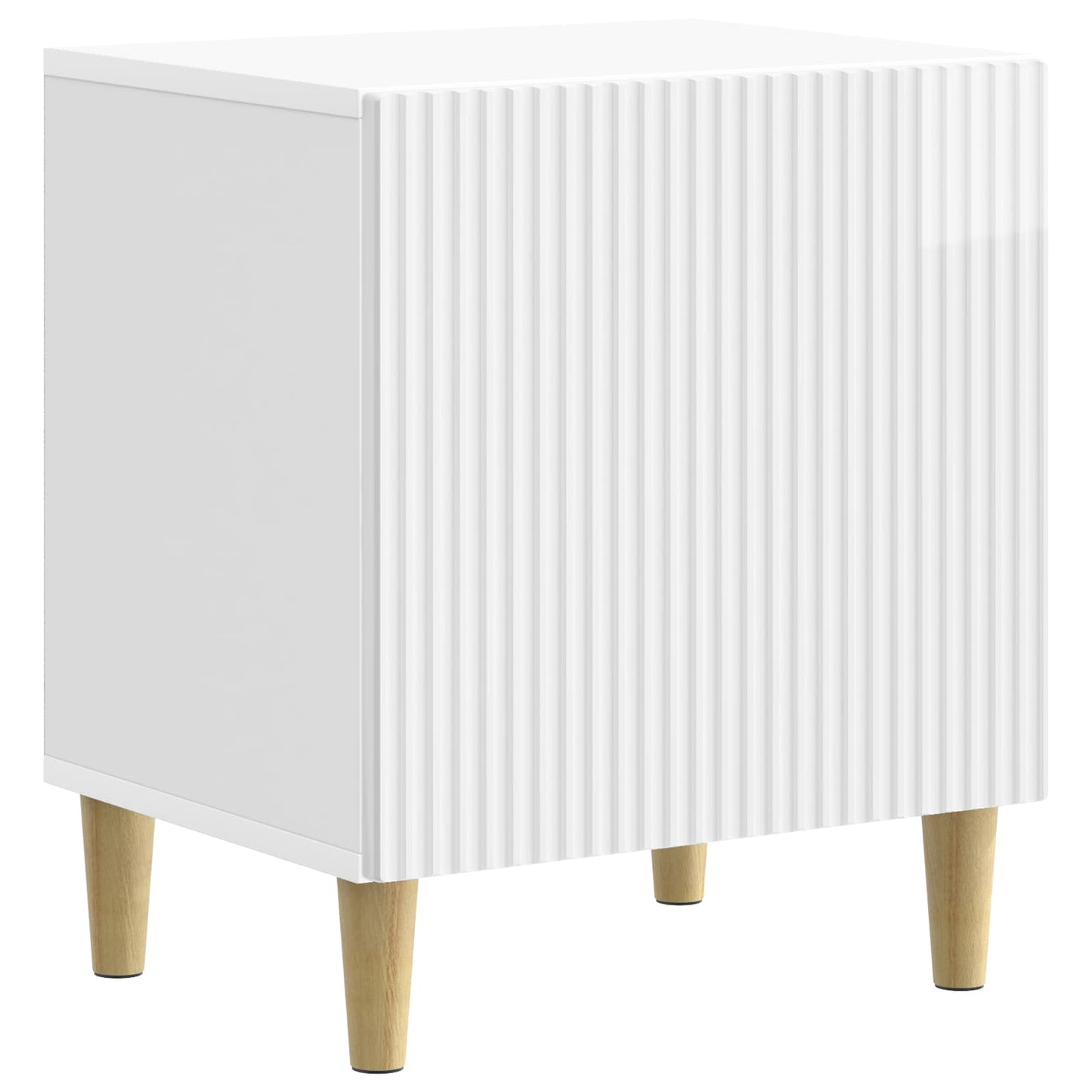 Armadio da Notte Bianco Lucido 43 x 34,5 x 50 cm | homemem39