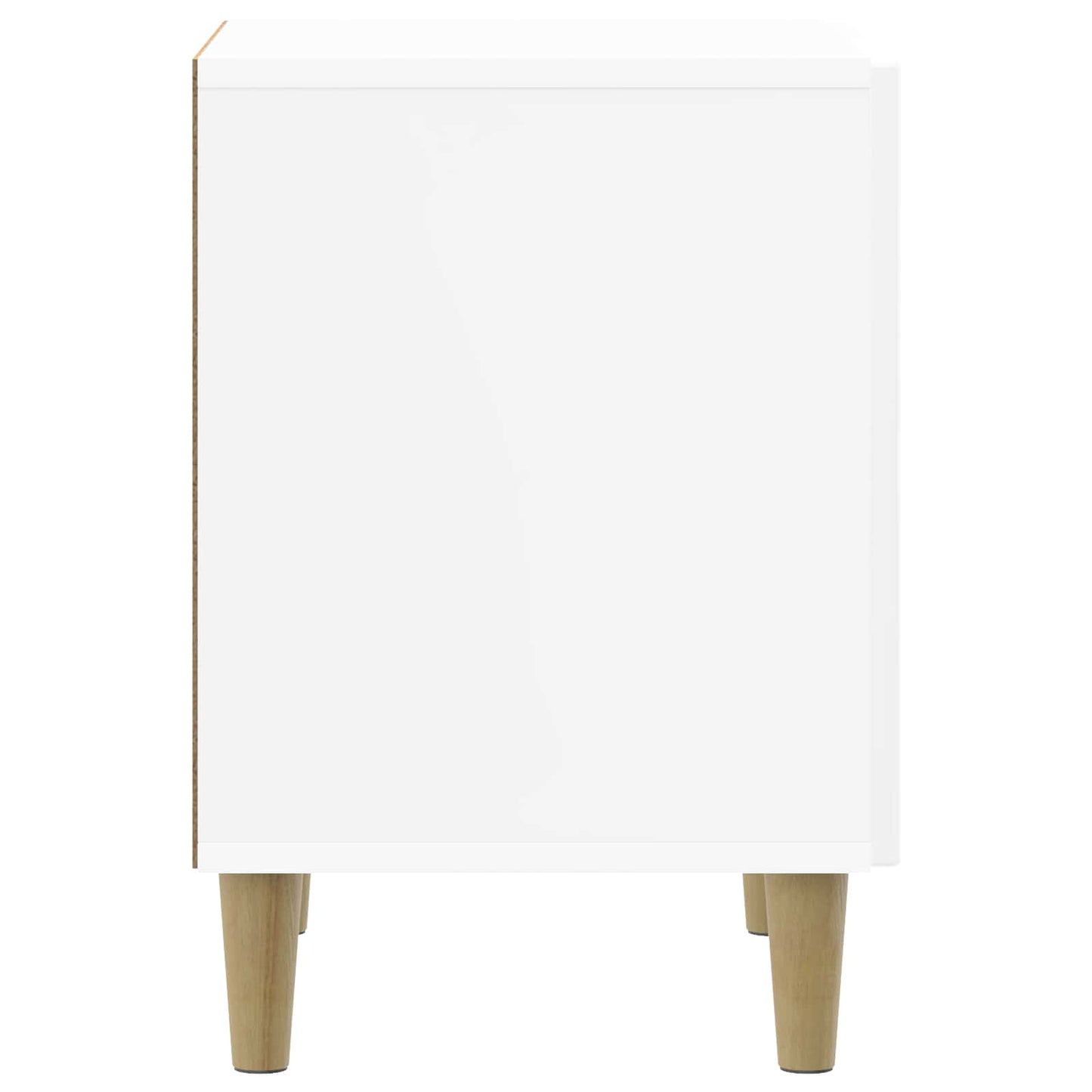 Armadio da Notte Bianco Lucido 43 x 34,5 x 50 cm | homemem39