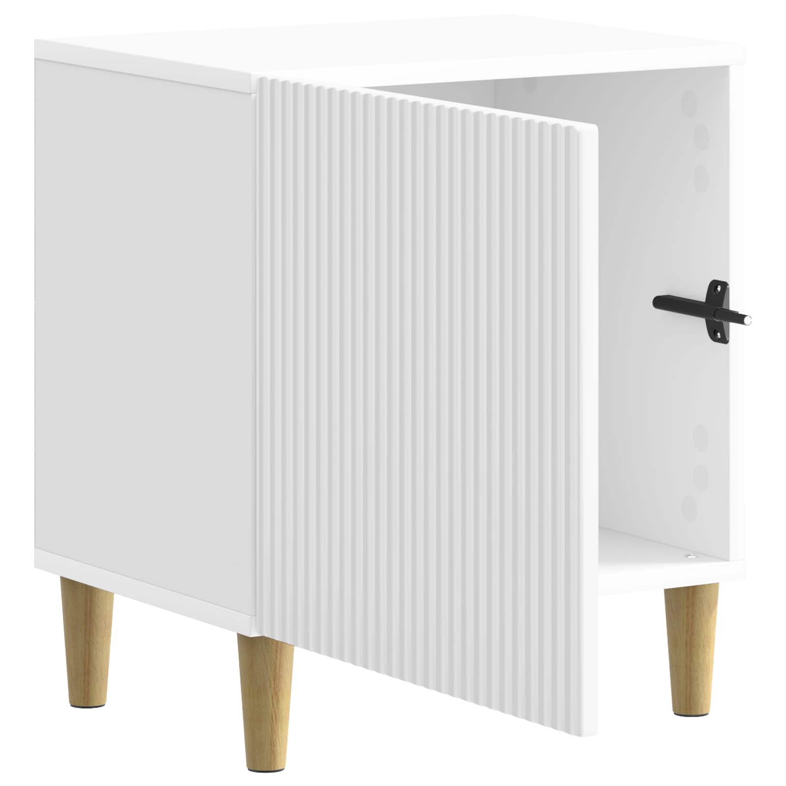 Armadio da Notte 2 pcs Bianco Lucido 43 x 34,5 x 50 cm | homemem39