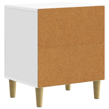 Armadio da Notte 2 pcs Bianco Lucido 43 x 34,5 x 50 cm | homemem39