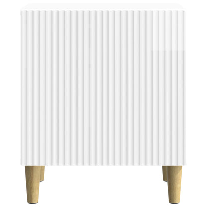 Armadio da Notte 2 pcs Bianco Lucido 43 x 34,5 x 50 cm | homemem39