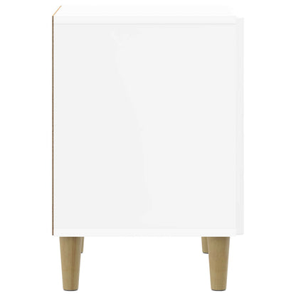 Armadio da Notte 2 pcs Bianco Lucido 43 x 34,5 x 50 cm | homemem39