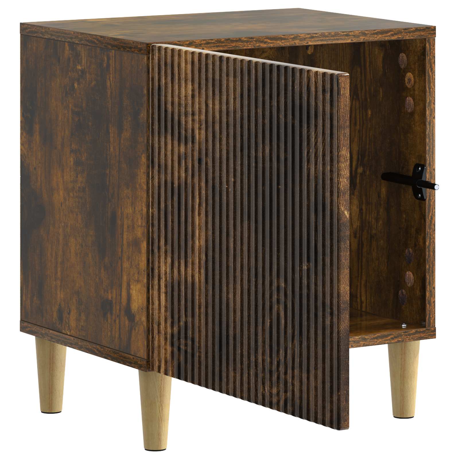 Armadio da Notte 2 pcs Rovere Fumo 43 x 34,5 x 50 cm | homemem39