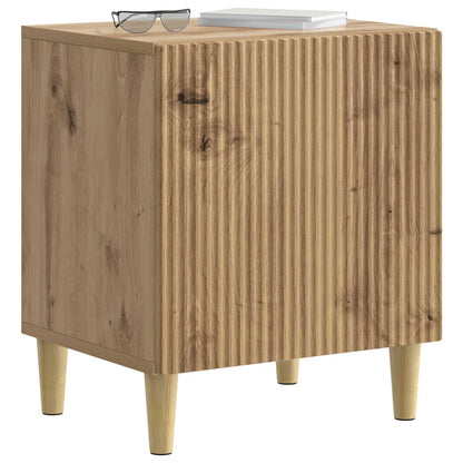 Armadio da Notte 2 pz Rovere Artigianale 43 x 34,5 x 50 cm