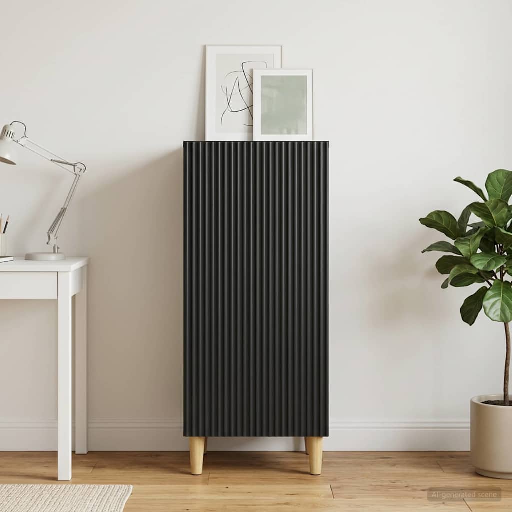 Credenza Nero 33 x 34,5 x 90 cm Legno ingegnerizzato