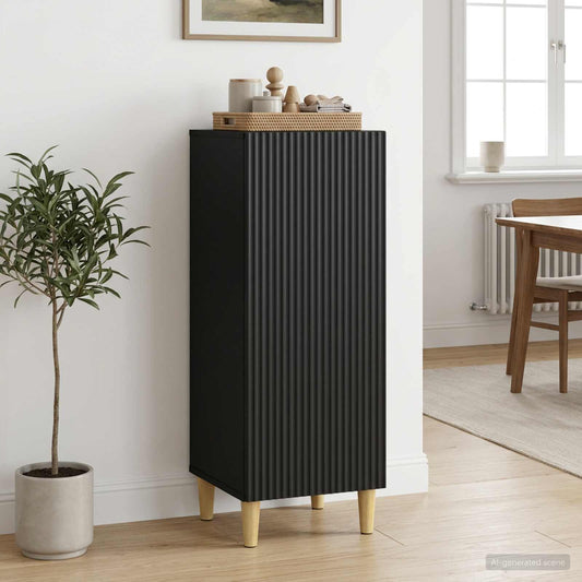 Credenza Nero 33 x 34,5 x 90 cm Legno ingegnerizzato