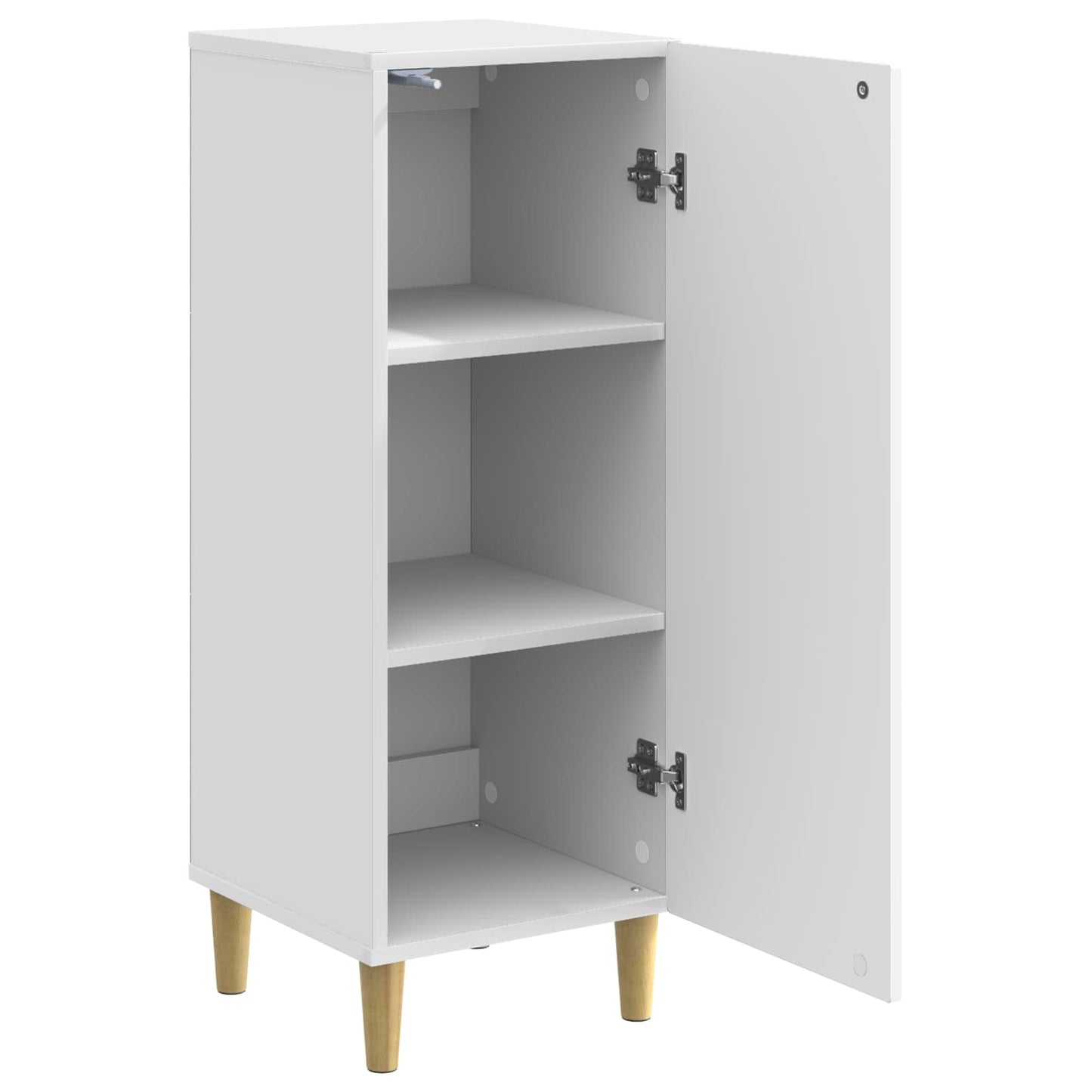 Credenza Bianco Lucido 33 x 34,5 x 90 cm Legno ingegnerizzato | homemem39