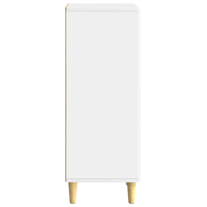 Credenza Bianco Lucido 33 x 34,5 x 90 cm Legno ingegnerizzato | homemem39