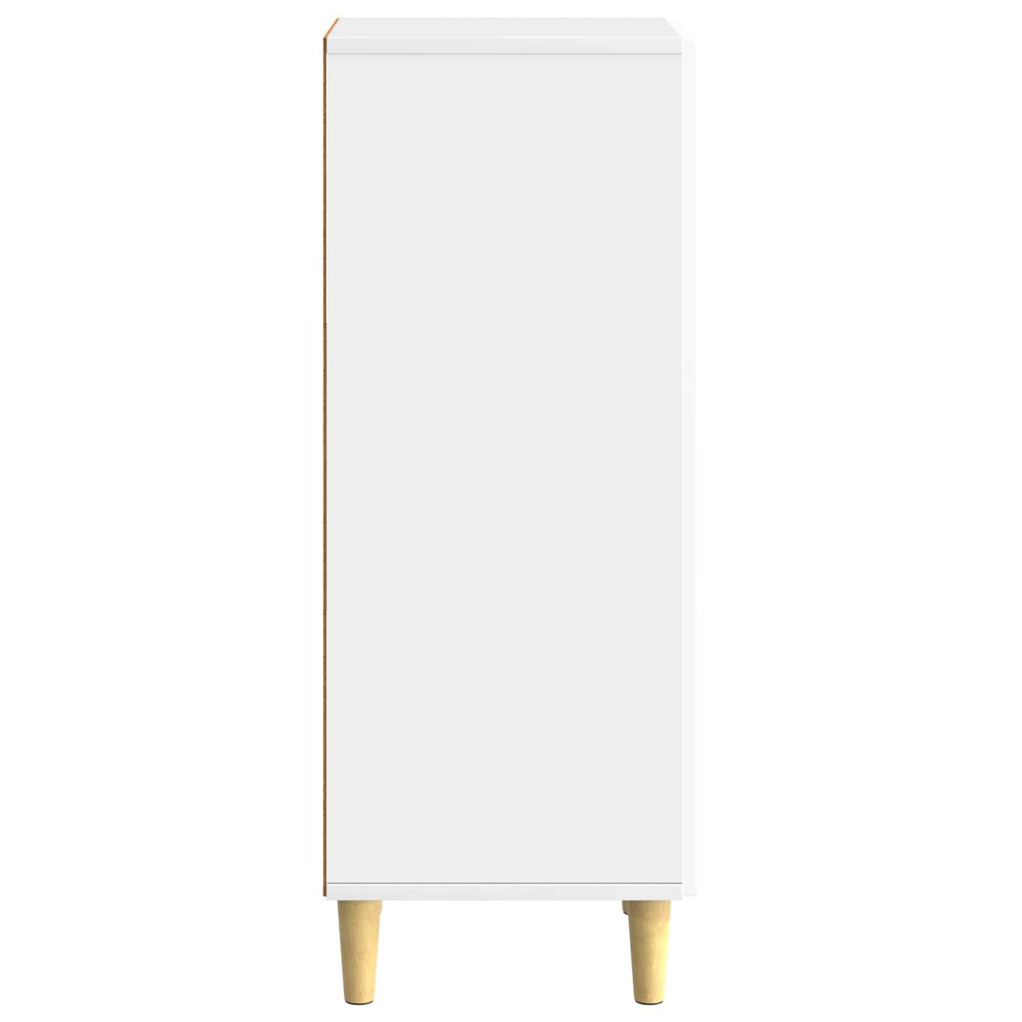 Credenza Bianco Lucido 33 x 34,5 x 90 cm Legno ingegnerizzato
