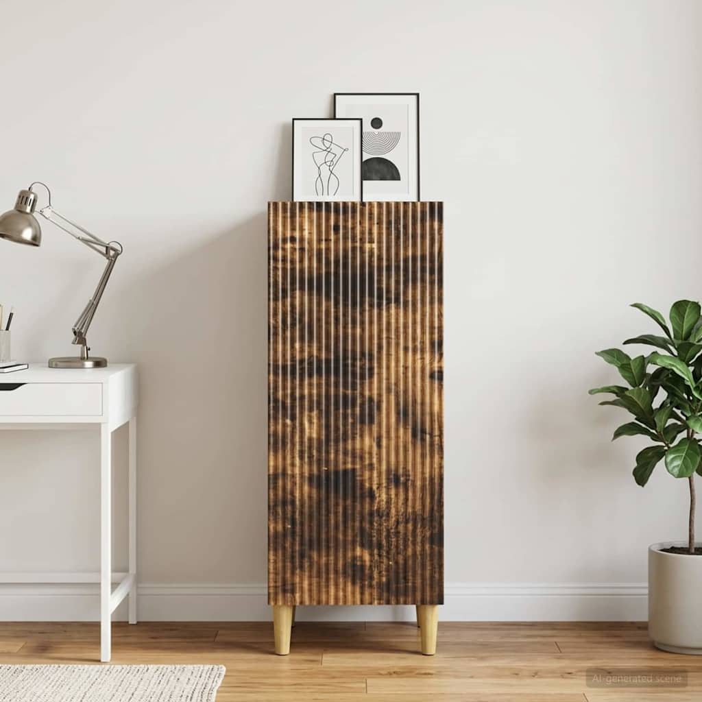 Credenza Rovere Fumo 33 x 34,5 x 90 cm Legno ingegnerizzato