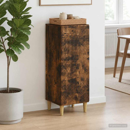 Credenza Rovere Fumo 33 x 34,5 x 90 cm Legno ingegnerizzato