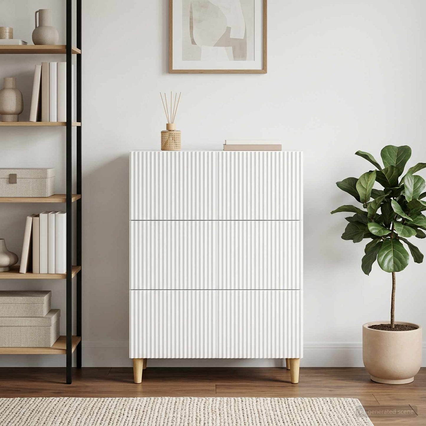 Mobile con Cassetti Bianco 66 x 34,5 x 90 cm