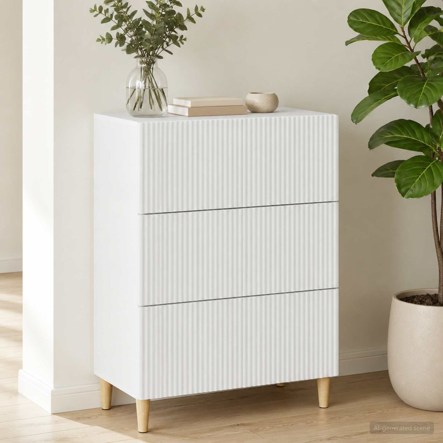 Mobile con Cassetti Bianco 66 x 34,5 x 90 cm