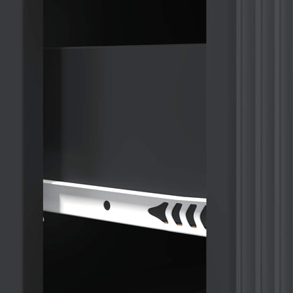 Mobile con Cassetti Nero 66 x 34,5 x 90 cm Legno ingegnerizzato | homemem39