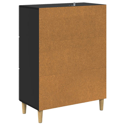 Mobile con Cassetti Nero 66 x 34,5 x 90 cm Legno ingegnerizzato | homemem39