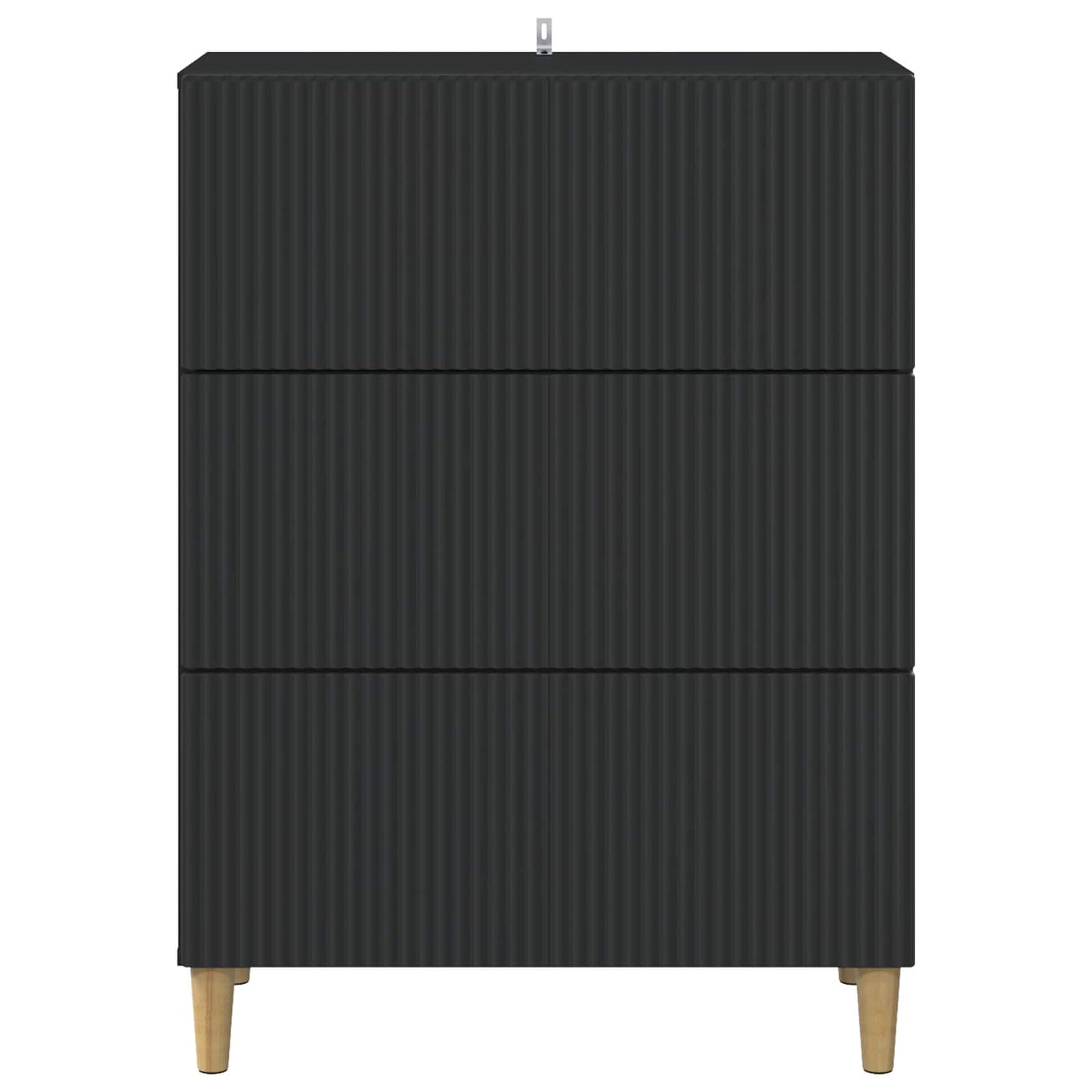 Mobile con Cassetti Nero 66 x 34,5 x 90 cm Legno ingegnerizzato | homemem39