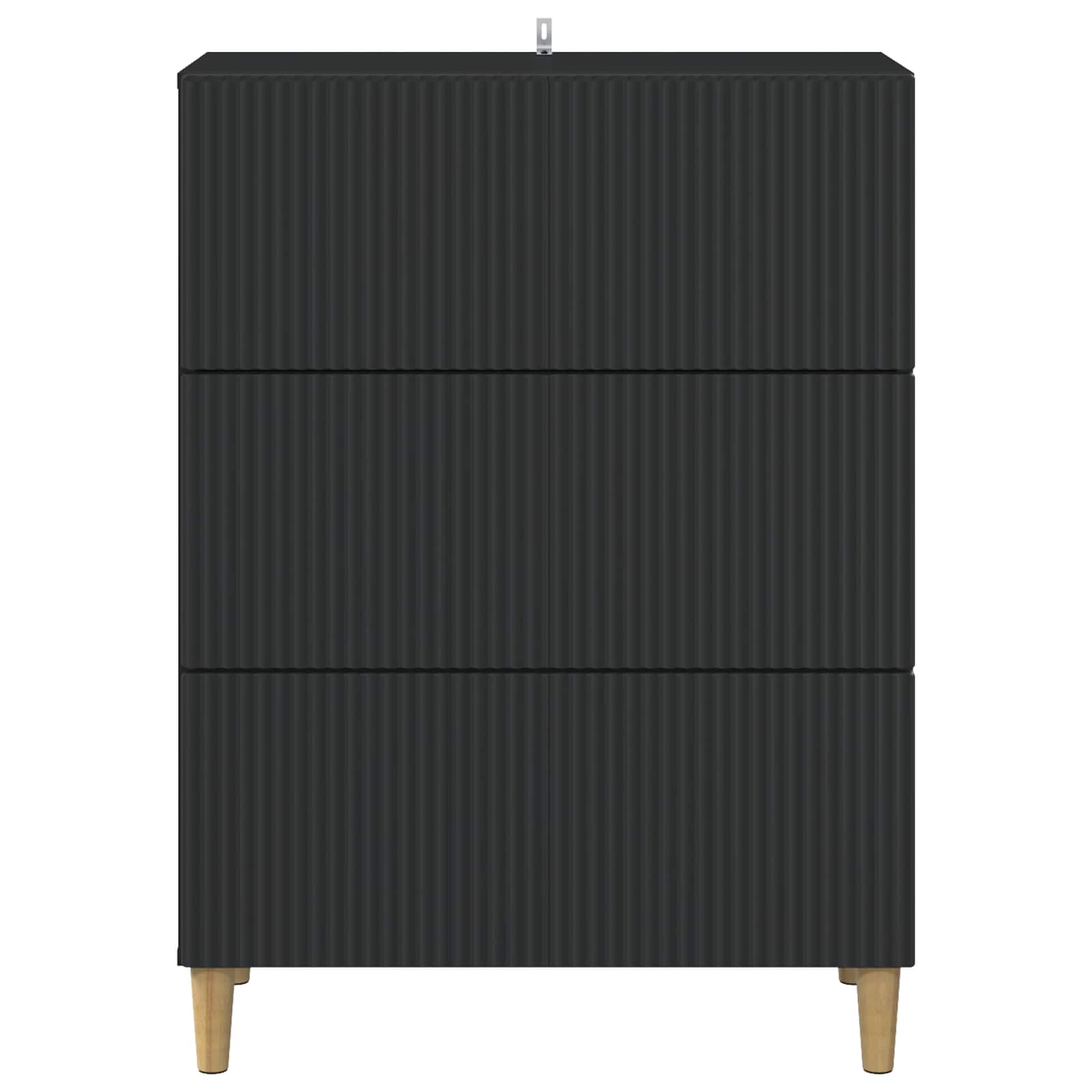 Mobile con Cassetti Nero 66 x 34,5 x 90 cm Legno ingegnerizzato | homemem39