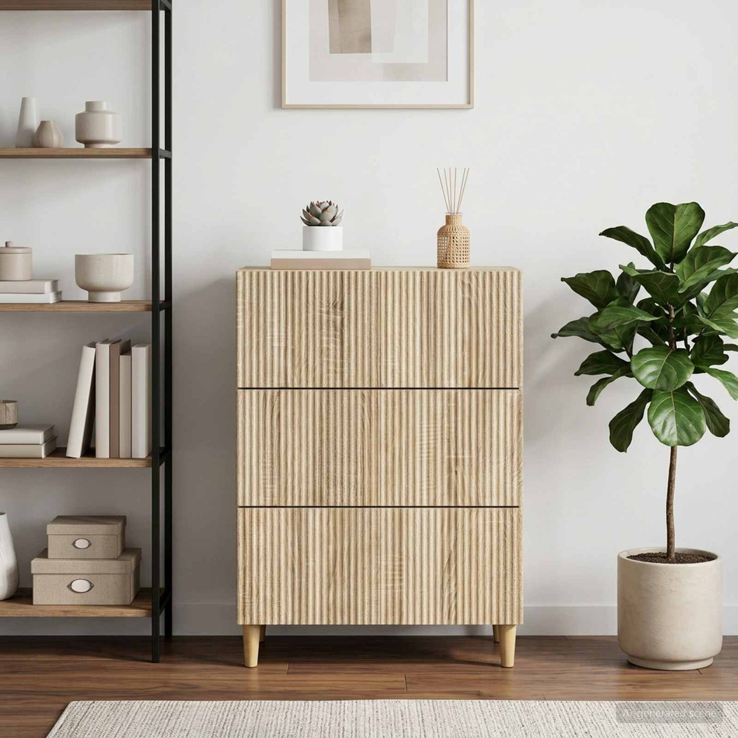 Mobile con Cassetti Rovere Sonoma 66 x 34,5 x 90 cm