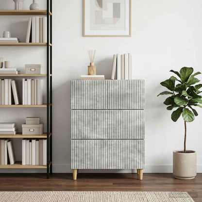 Mobile con Cassetti Grigio Cemento 66 x 34,5 x 90 cm