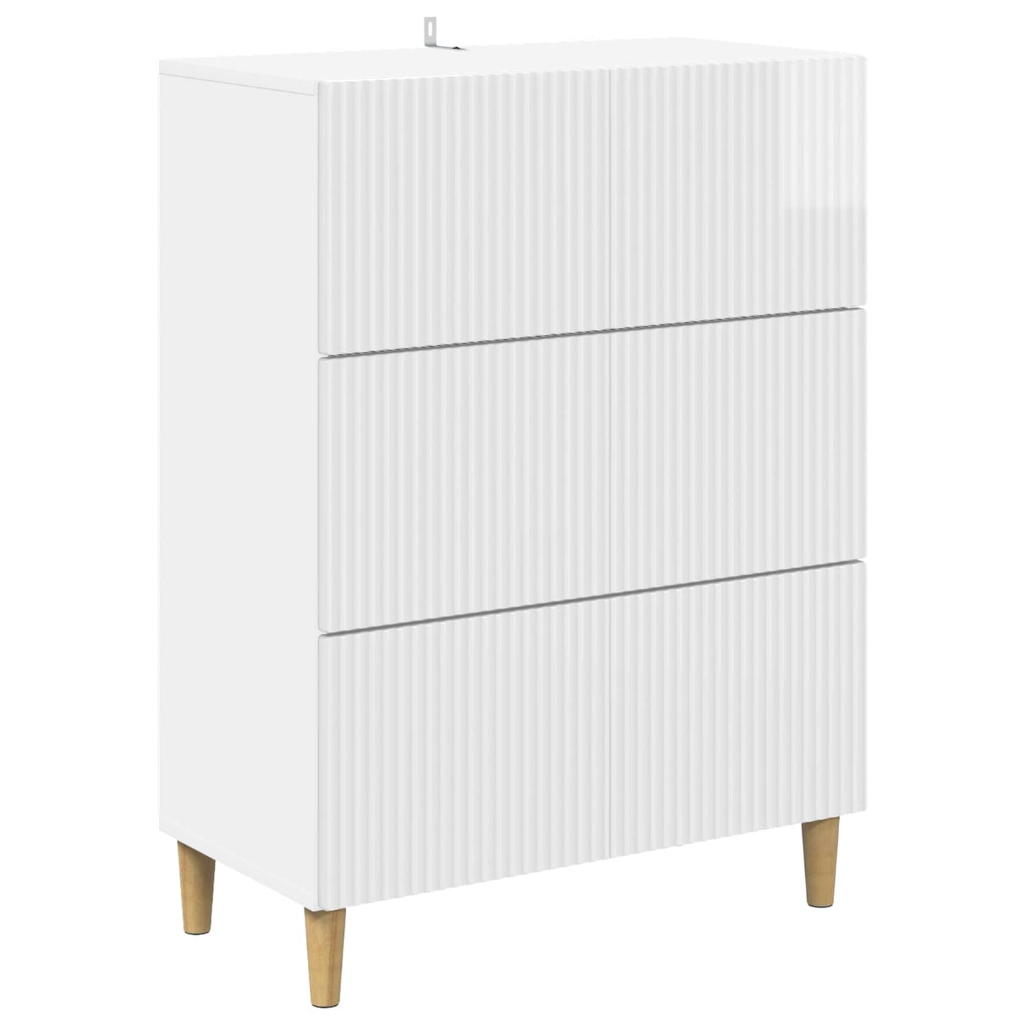 Mobile con Cassetti Bianco Lucido 66 x 34,5 x 90 cm