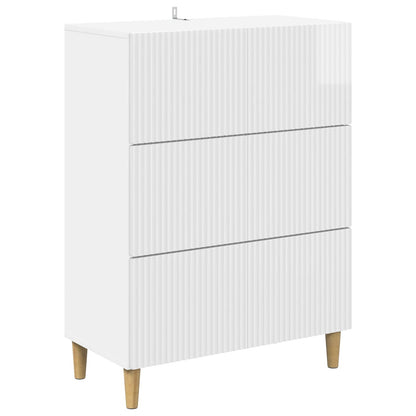 Mobile con Cassetti Bianco Lucido 66 x 34,5 x 90 cm