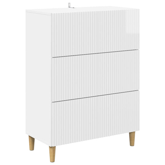 Mobile con Cassetti Bianco Lucido 66 x 34,5 x 90 cm