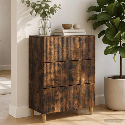 Mobile con Cassetti Rovere Fumo 66 x 34,5 x 90 cm