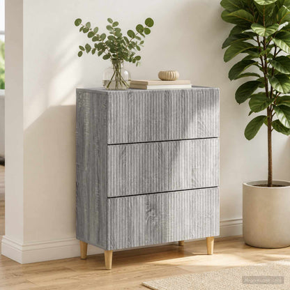 Mobile con Cassetti Grigio Sonoma 66 x 34,5 x 90 cm