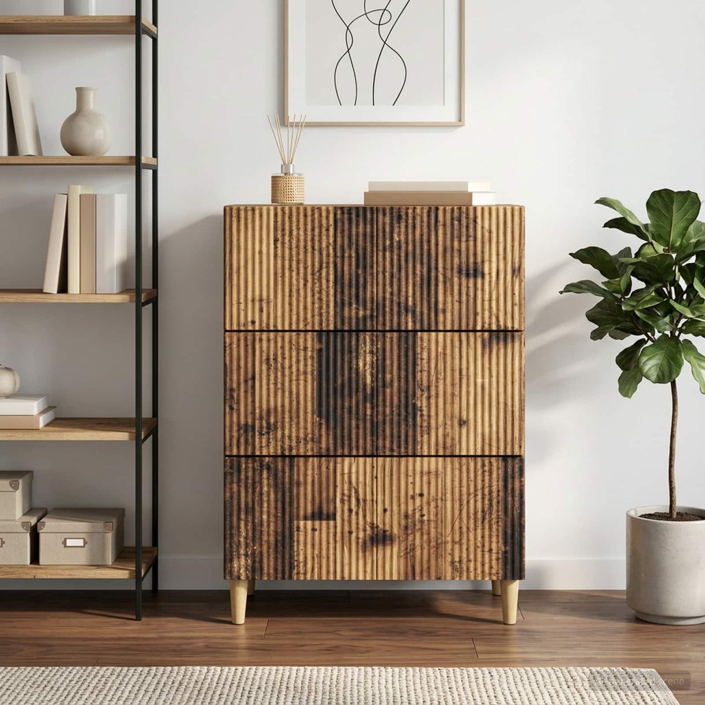 Mobile con Cassetti Legno antico 66 x 34,5 x 90 cm