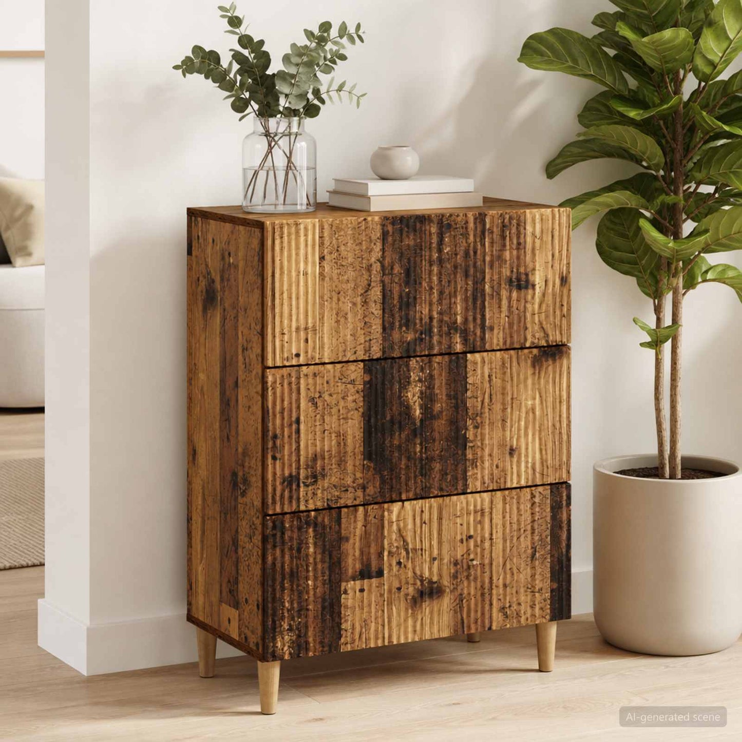 Mobile con Cassetti Legno antico 66 x 34,5 x 90 cm