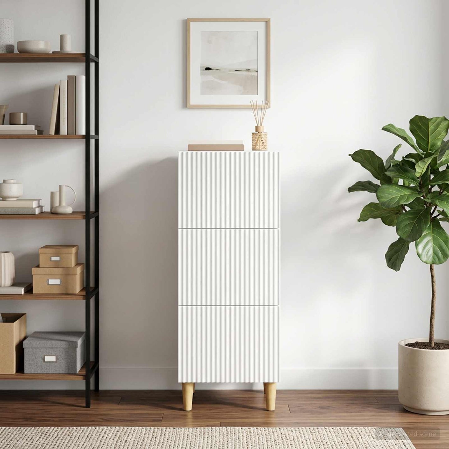 Mobile con Cassetti Bianco 33 x 34,5 x 90 cm
