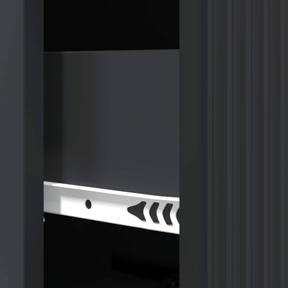 Mobile con Cassetti Nero 33 x 34,5 x 90 cm Legno ingegnerizzato
